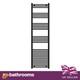 Black Bathroom Heated Radiator Towel Rail Ladder Design 1800x500