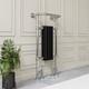 Black & Chrome Traditional Column Heated Towel Rail Radiator 952 X 479mm