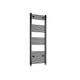 Black Designer Straight Heated Towel Rail Radiator 1600 X 450