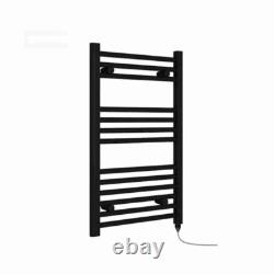 Black Heated Electric Towel Rail Electric Towel Radiator Straight