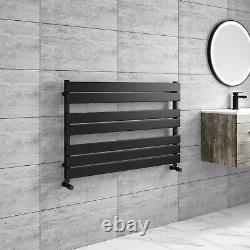 Black Heated Towel Rail Radiator 600 x 1000mm Tundra TUNMB1000