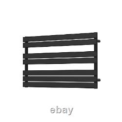 Black Heated Towel Rail Radiator 600 x 1000mm Tundra TUNMB1000