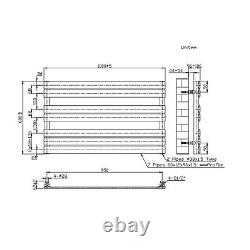 Black Heated Towel Rail Radiator 600 x 1000mm Tundra TUNMB1000