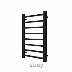 Black Heated Towel Rail Radiator 800 x 500mm Sonoran BeBa 25387