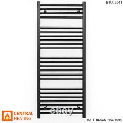 Black Heated Towel Rail Radiator Designer Bathroom New All Size's Fast Ship