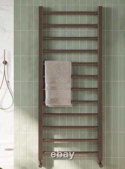 Brand New Brushed Bronze 1200 x 500 Heated Towel Warmer Rail Radiator