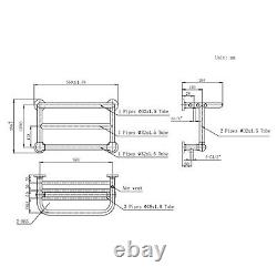 Brass Traditional Heated Towel Shelf Radiator 350 x 550mm- Regent REGB450