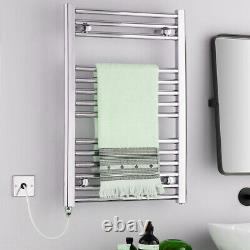 Bray Straight Chrome Electric Heated Towel Rail Warmer Bathroom Radiator