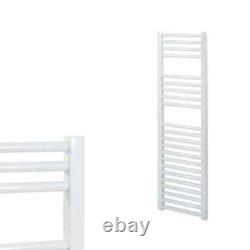 Bray Straight White Heated Towel Rail Warmer Bathroom Radiator Central Heating