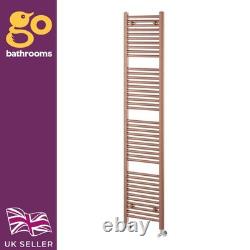 Bronze Bathroom Heated Towel Rail Radiator Copper Straight Ladder Rad 1800x500