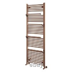 Bronze Bathroom Radiator Heated Towel Rail with Hangers Modern 1500x550mm