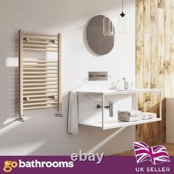 Brown Bathroom Heated Towel Rail Newark Vertical Towel Radiator 770x500mm Brown Bathroom Heated Towel Rail Newark Vertical Towel Radiator 770x500mm