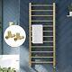 Brushed Brass 1200 X 500 Heated Towel Rail Warmer Radiator Designer