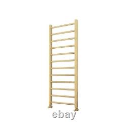 Brushed Brass 1600 x 600mm Bathroom Heated Towel Rail