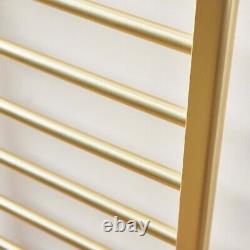 Brushed Brass 1600 x 600mm Bathroom Heated Towel Rail