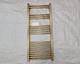 Brushed Brass Bathroom Heated Ladder Towel Warmer Rail Straight Or Angled Valves