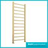 Brushed Brass Designer Towel Radiator Vertical Heated Ladder Rail 500mm Wide
