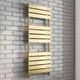 Brushed Brass Flat Bar Designer Heated Towel Rail 1200mmx 500mm (1889 Btus)