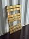 Brushed Brass Flat Panel Heated Towel Rail