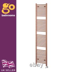 Brushed Bronze Bathroom Radiator Copper Ladder Rail Heated Towel 770 1200 1800