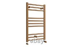 Brushed Bronze Copper Heated Towel Rail Radiator 30mm Pipes Bathroom