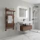 Brushed Bronze Designer Hera Bathroom Heated Towel Rail 500mm (w) X 1000mm (h)