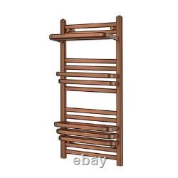 Brushed Bronze Designer HERA Bathroom Heated Towel Rail 500mm (w) x 1000mm (h)