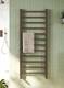 Brushed Bronze Heated Towel Rail. Scudo Vibe 500mm W X 1600mm H