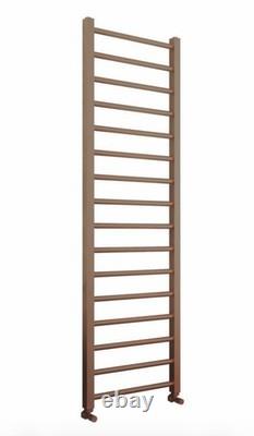 Brushed Bronze Heated Towel Rail. Scudo vibe 500mm W x 1600mm H