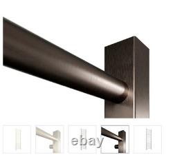 Brushed Bronze Heated Towel Rail. Scudo vibe 500mm W x 1600mm H