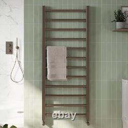 Brushed Bronze Heated Towel Rail Straight Bathroom Ladder Radiator 3 Sizes