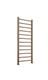 Brushed Bronze Round Bar Designer Heated Towel Rail 500mm X 800mm (597 Btus)
