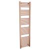 Brushed Copper Towel Rail Radiator Straight Designer Heated Ladder Rails Valves