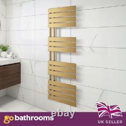 Brushed Gold Bathroom Radiator Heated Designer Towel Rail Teka WC 1400x550mm