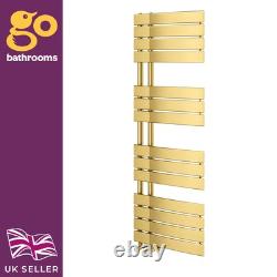 Brushed Gold Bathroom Radiator Heated Designer Towel Rail Teka WC 1400x550mm