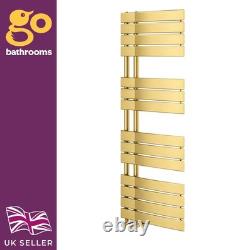 Brushed Gold Bathroom Radiator Heated Designer Towel Rail Teka WC 1400x550mm