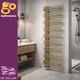 Brushed Gold Heated Towel Rail 1600x500mm Bathroom Radiator Ladder