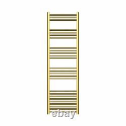 Brushed Gold Heated Towel Rail Radiator 1600x500mm Straight Ladder Bathroom