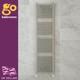 Brushed Nickel Bathroom Heated Towel Rail Radiator Straight Ladder Rad 1800x500
