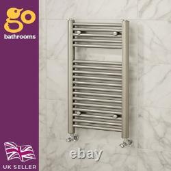 Brushed Nickel Bathroom Heated Towel Rail Radiator Straight Ladder Rad 770x600
