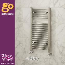 Brushed Nickel Bathroom Radiator Copper Ladder Rail Heated Towel 770 1200 1800