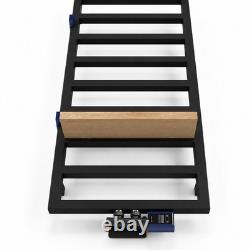 CLEARANCE Heated Towel Rail TERMA GRID Matt Black 990hx500w mm