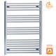 Central Heating Bathroom Heated Towel Rail Radiator Chrome Flat 1000mm Height