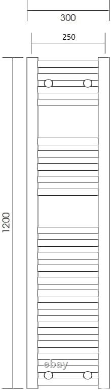 Central Heating Towel Rails Straight York Designer Bathroom Radiators
