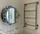 Chadder Windsor Brushed Nickel Wall Hung Heated Towel Rail & Thermostatic Valve