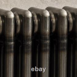Chatsworth Savoy Raw Metal (Lacquered) Traditional Heated Towel Rail with valves