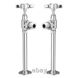 Chatsworth Savoy Raw Metal (Lacquered) Traditional Heated Towel Rail with valves