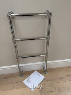 Chatsworth Traditional Heated towel rail radiator Chrome finish