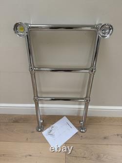 Chatsworth Traditional Heated towel rail radiator Chrome finish