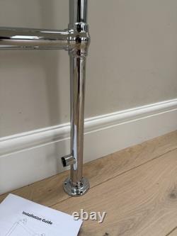 Chatsworth Traditional Heated towel rail radiator Chrome finish